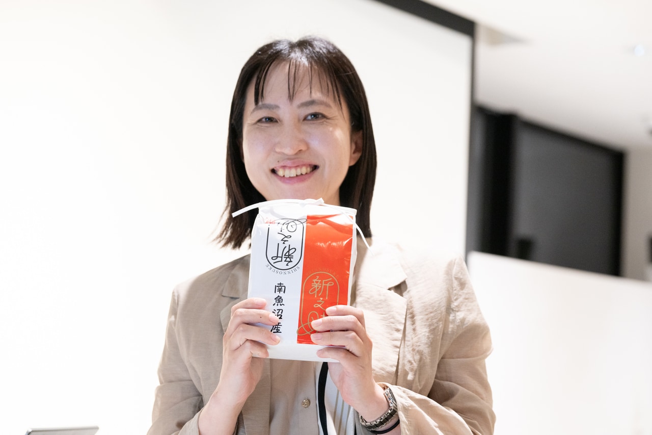 じゃんけん大会で南魚沼産のブランド米、新之助をゲット！