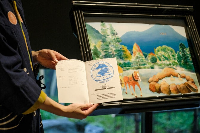 由布院温泉の歴史・泉質や効果的な入浴法を紙芝居形式で楽しく説明する「温泉いろは」。