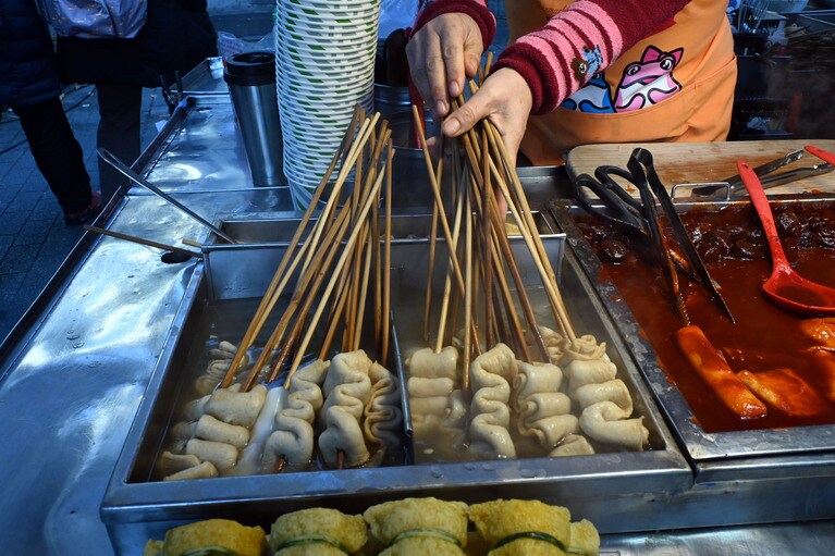 日本のものとは似て非なる、おでん。