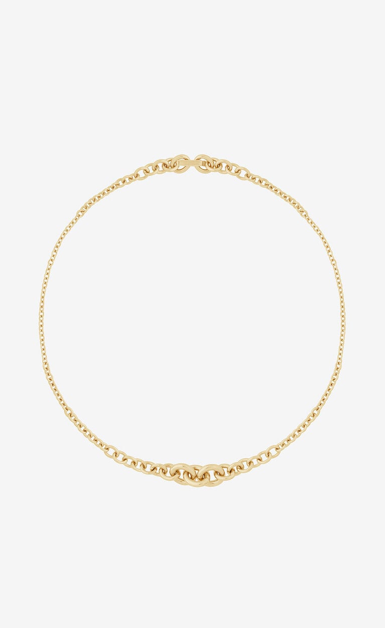 グラジュエイテッド チェーン ネックレス（イエローゴールド）976,800円。