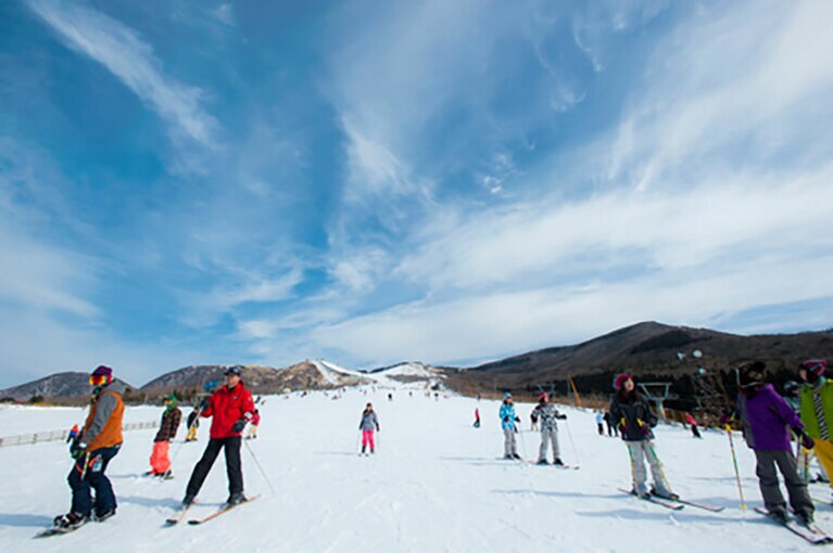 くじゅう森林公園スキー場。