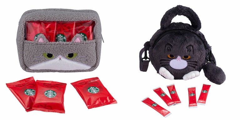 愛くるしさに心を奪われる猫のポーチやポシェット。