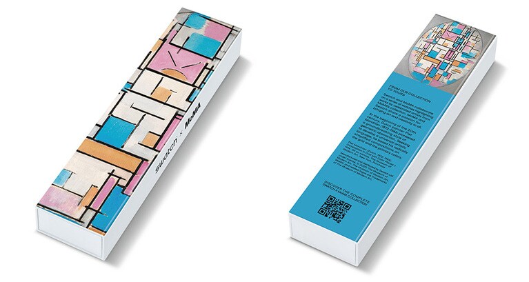 「Composition in Oval with Color Planes 1」の箱パッケージ。