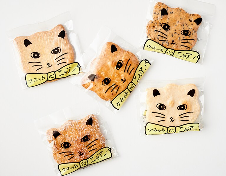 なも菓 秀松堂光楽「ウ・みゃあーニャアー」5枚入り 540円