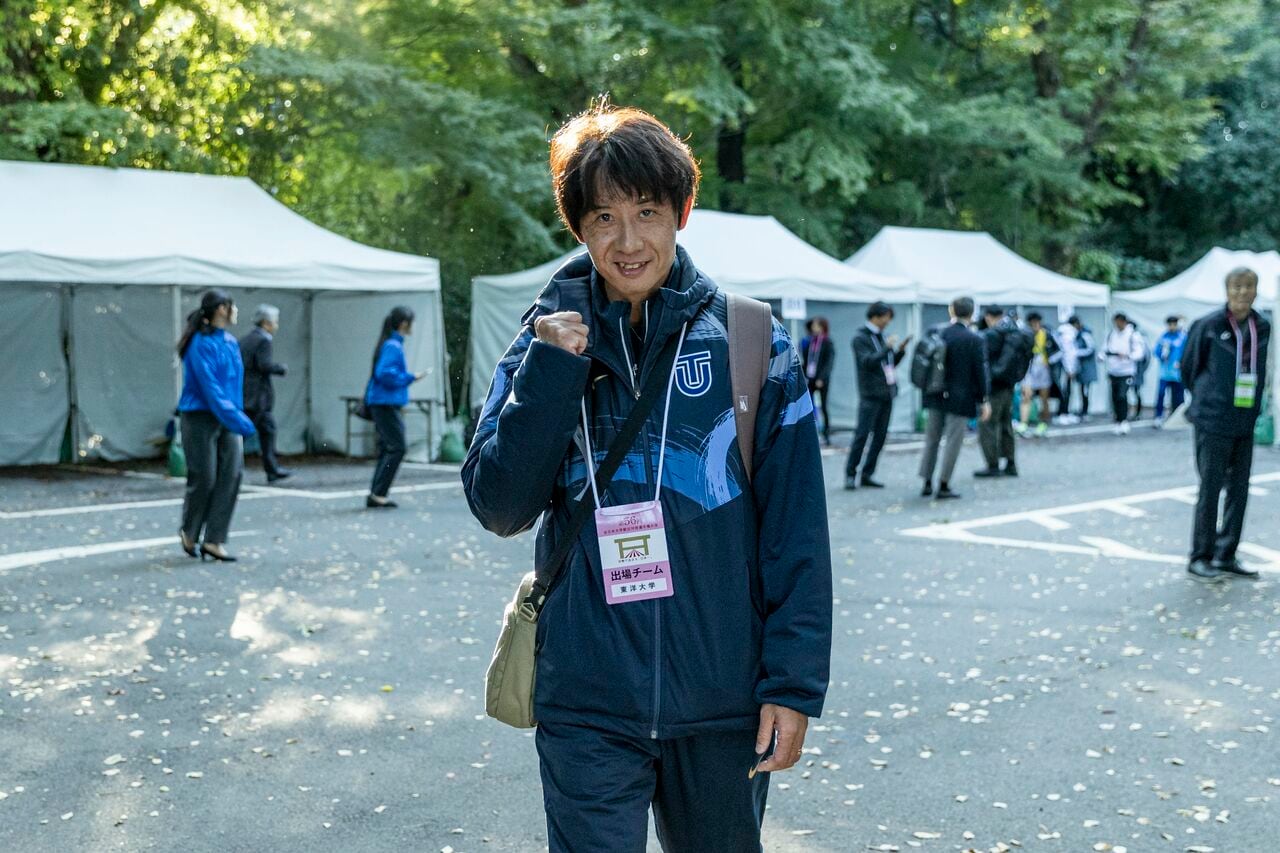 20年連続シード権を死守した東洋大・酒井俊幸監督　©︎EKIDEN News