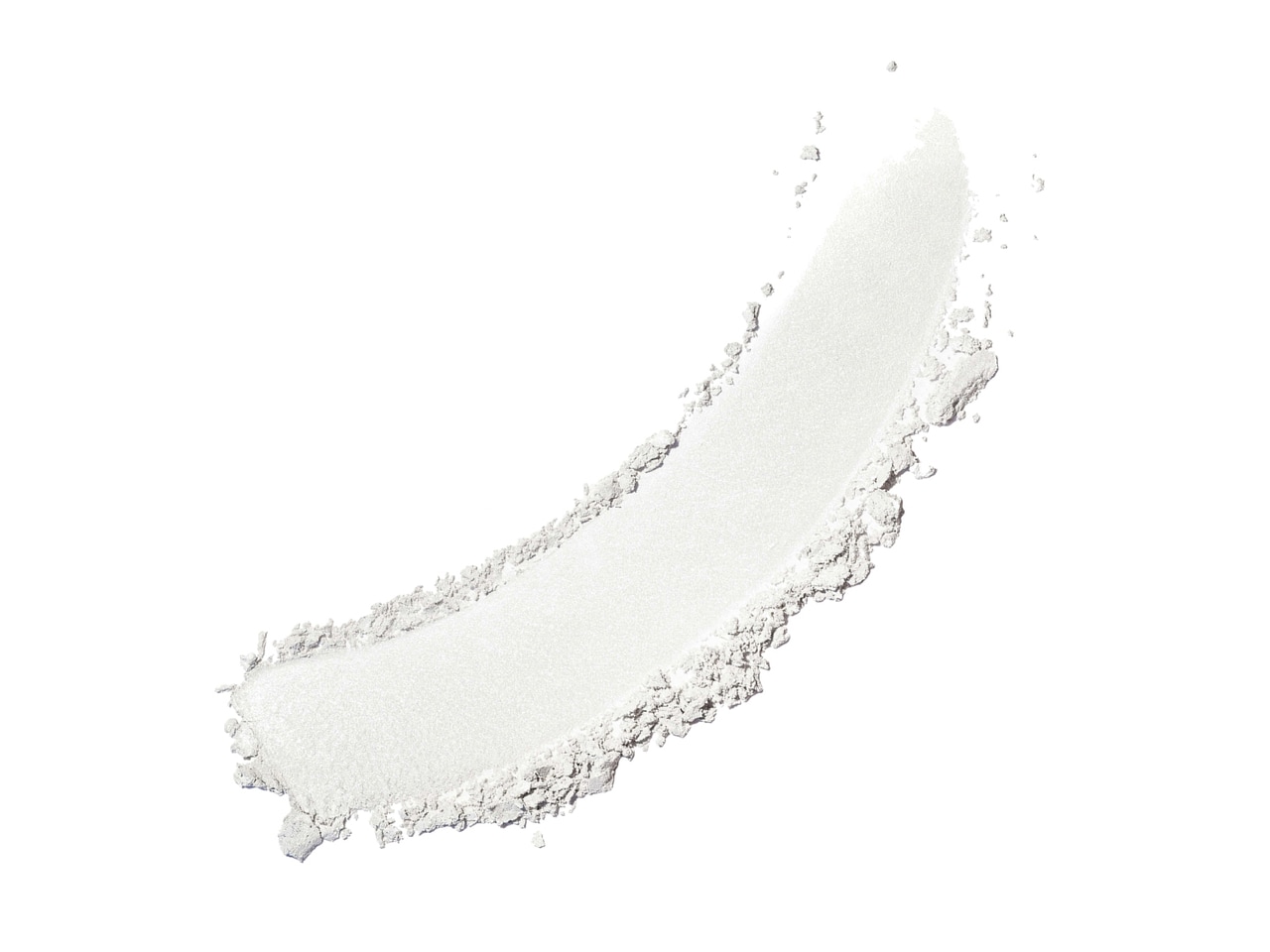 “緑の粉”ではなく、白に微細なグリーンパールが均一に混ざっている。