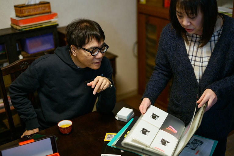 いとうさんが好きなナンシーさんの自画像は斜め後ろからのアングルのもの。「これぞナンシーって感じがするんだよね」といとうさん。