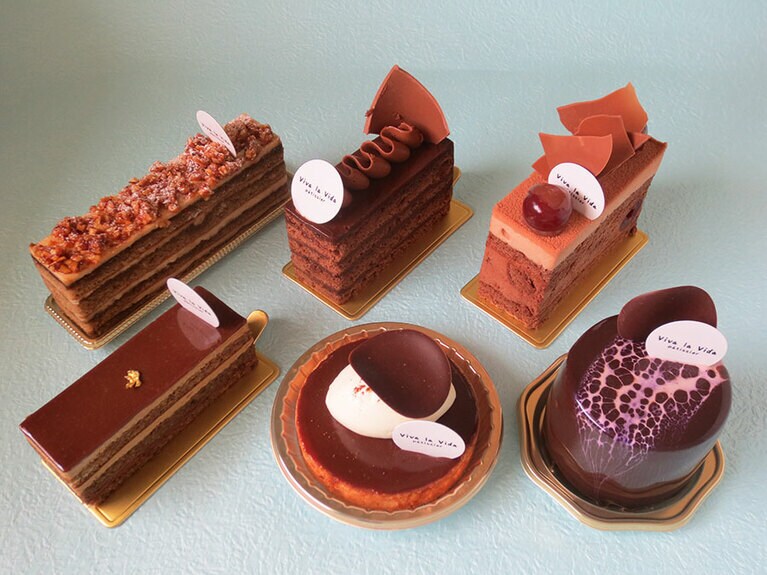 チョコレートのケーキ集合。