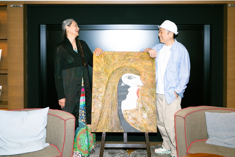 代官山 蔦屋書店で行われた浅野順子さんと近田春夫さんトークイベントにて。