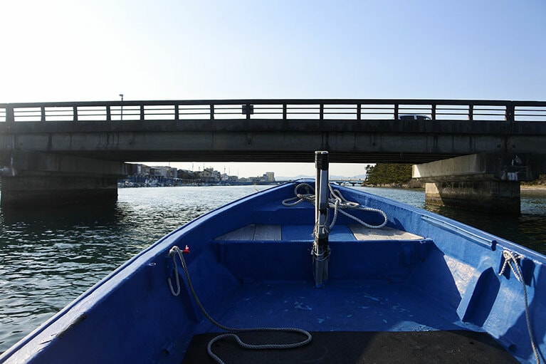 浜名湖遊船のコースは2種類。こちら、30分の周遊コース。東海道五十三次の今切の渡しを再現したコースも。