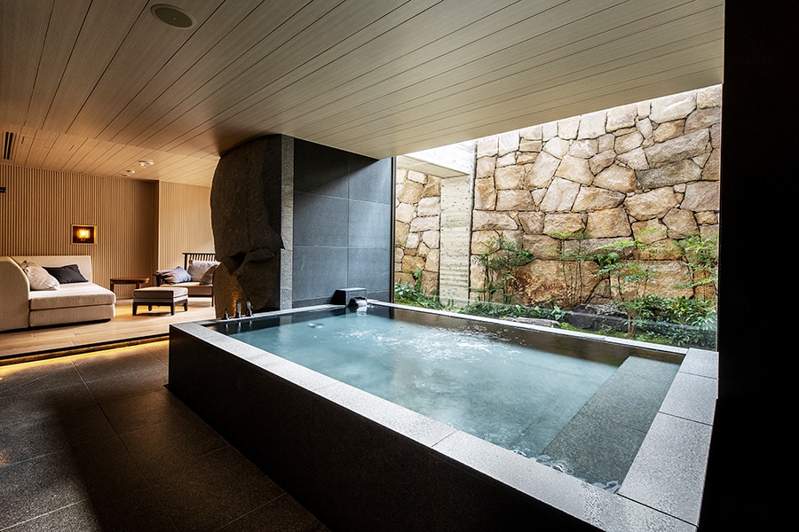 HOTEL THE MITSUI KYOTO［京都／京都二条温泉］プライベート温泉。