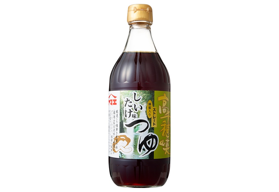 高千穂峡つゆ しいたけ 500ml 340円／ヤマエ食品工業