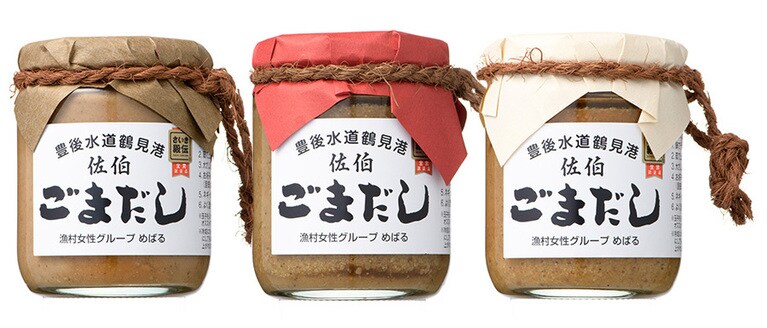 ごまだし(エソ・タイ・アジ)各200g×3 3,000円／漁村女性グループめばる