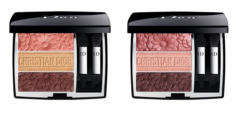 トリオ ブリック パレット(ピュア グロウ)  左から、643 ピュア ペタルズ 、663 トリプル ブルーム 限定2色 各7,700円 ／パルファン・クリスチャン・ディオール