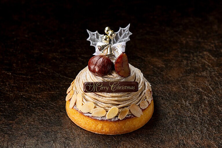 コンラッド東京「クリスマスモンブランタルト」（直径12cm／6,500円）。