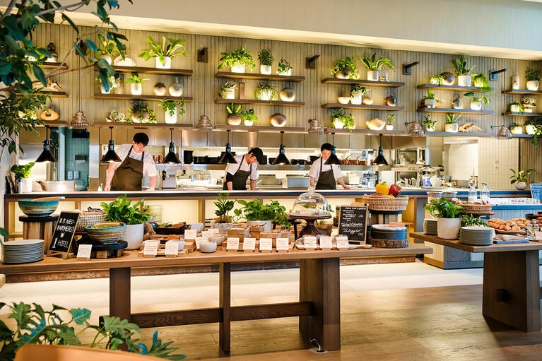 前菜ブッフェ。