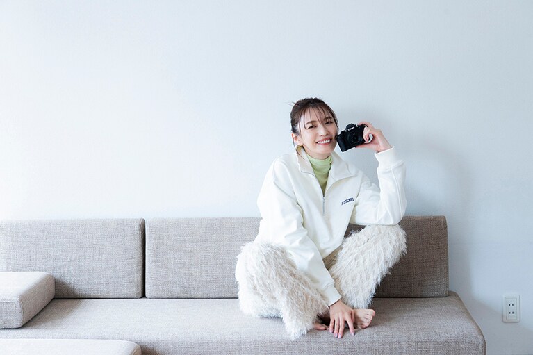 「LUMIX DC-G100Dは、コンパクトなので気軽にどこにでも持っていけます」と、宮田さん。