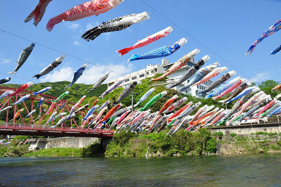 川上峡春まつり こいのぼり吹き流し／佐賀県