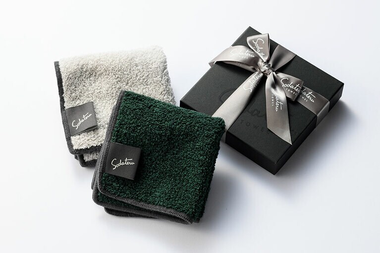 MARQUE プチカレ(ハンドタオル)ペアBOX 3,300円／育てるタオル showroom