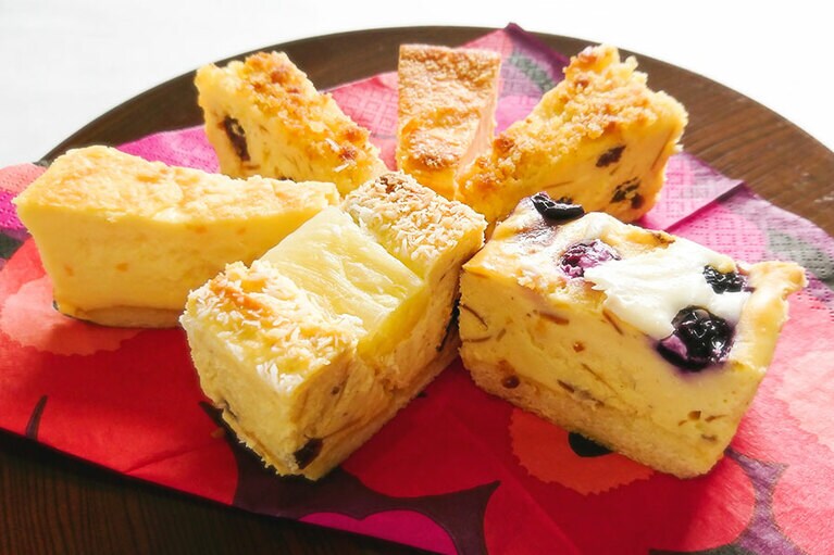 4種プレミアムチーズケーキアソート 6個入り 699円。
