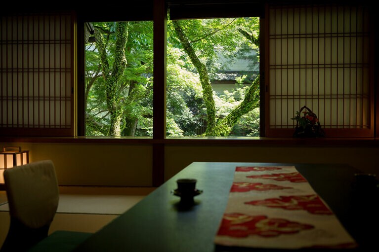 秋月温泉 料亭旅館 清流庵［福岡／秋月温泉］すみれの間。