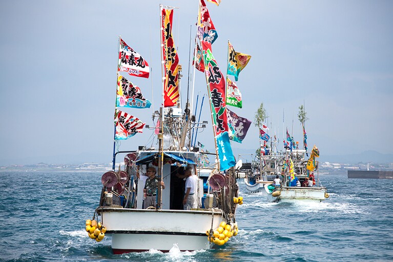 波止のまつり。©鳥取県