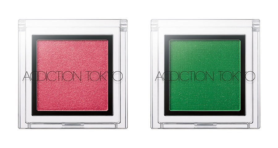 THE EYESHADOW L 左から、153 PURE RUBY、155 NEW FOREST 限定8色 各2,000円／ADDICTION BEAUTY(2020年1月3日[金]限定発売)
