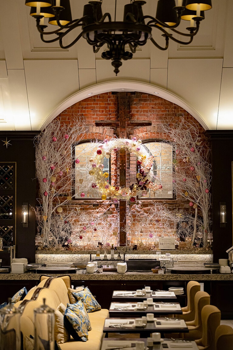 東京ステーションホテルのクリスマスツリー。