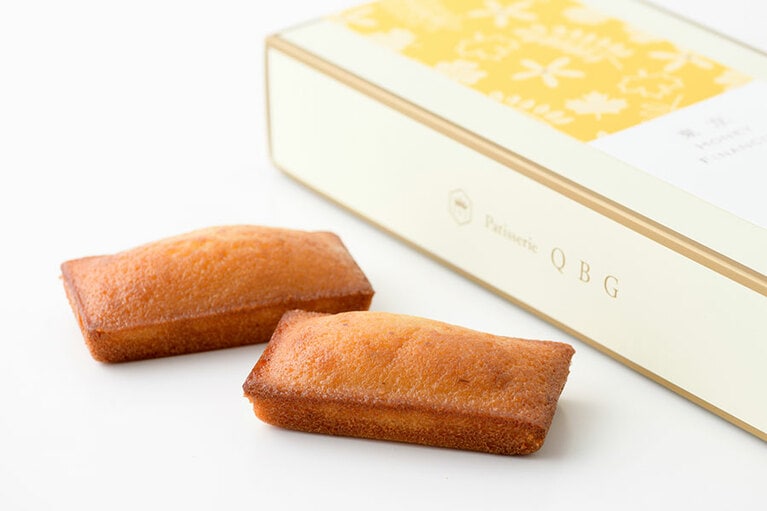 はちみつフィナンシェギフト 1,250円(税込、5個入り)／パティスリーQBG