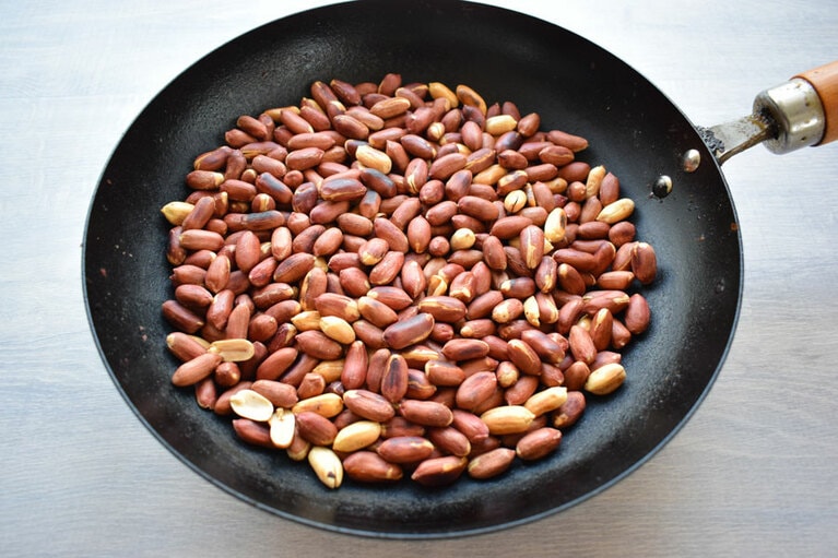 なかの水分をとばしてカリカリにする。