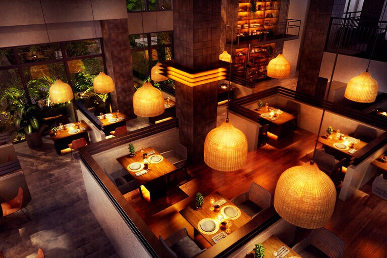 ゲストにプライベート感あふれる美食時間を提供するバー＆レストラン。