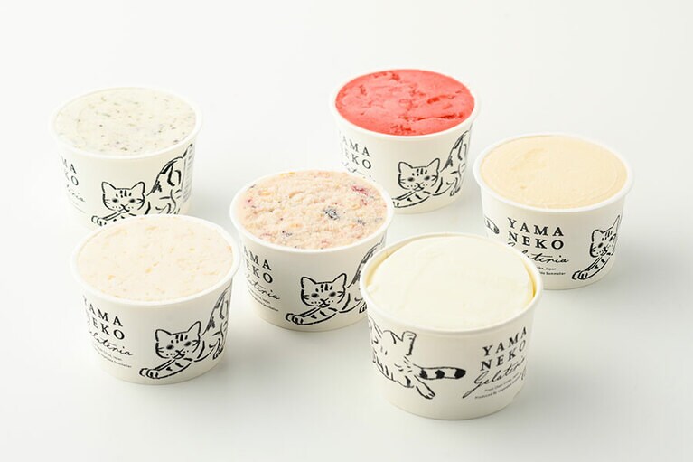 山里のジェラテリア 山猫「山猫ジェラート」各400～600円(種類により異なる)／千葉県