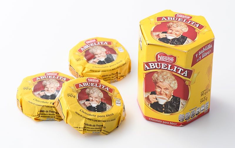 「ネスレ(Nestle)」の「アブリエータ(ABUELITA)」6個入り 55.5メキシコペソ。