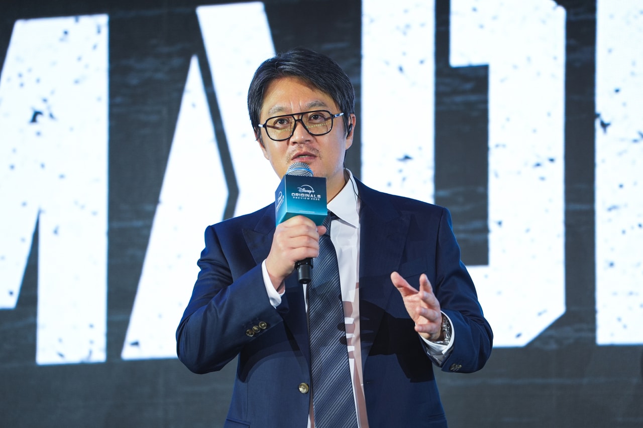 ウ・ミンホ監督「ディズニープラス・オリジナル・プレビュー2025」での様子。　© 2025 Disney and its related entities