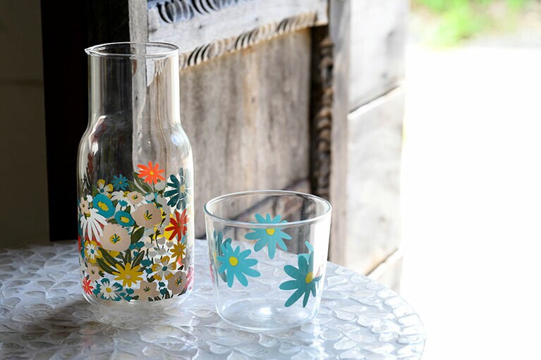 カラフェ＆タンブラー 39.95ドル。