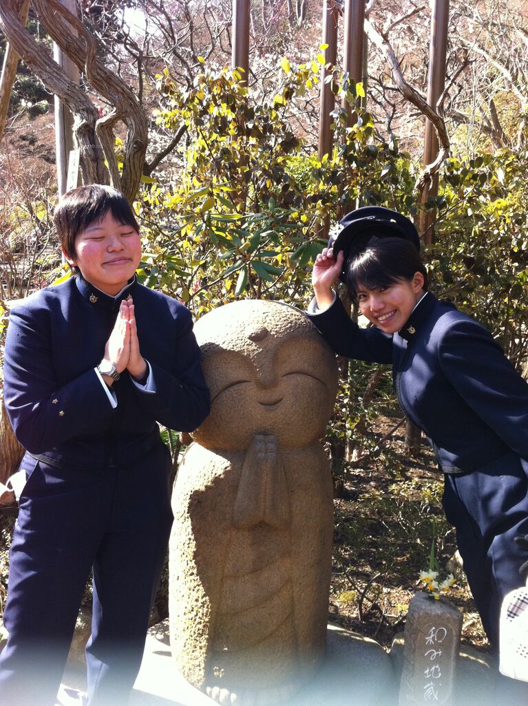 鎌倉の長谷寺で（本人提供）