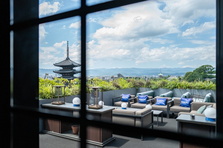 「K36」にはルーフトップバーがあり、そこからの眺望も最高でした。