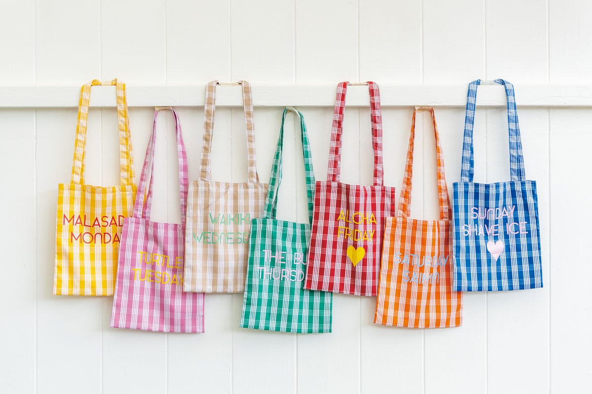 The Fanon WEEKLY PALAKA TOTE BAG 40ドル。