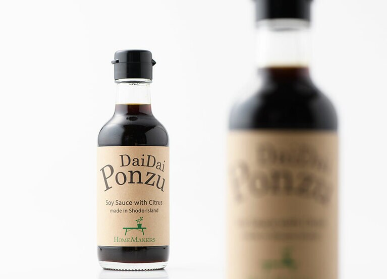 だいだいポン酢 各200ml 550円／HOMEMAKERS