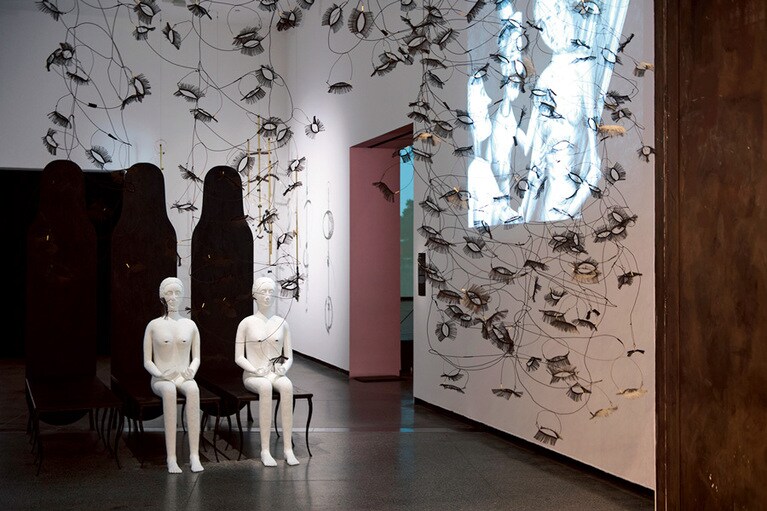 3月まで行われていたホラーをテーマにした展示会〈From the other side〉のヘザー・B・スワン氏の作品。