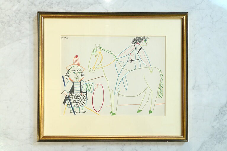 多作としても知られるピカソ。『人間喜劇より』と題された作品群の一作。