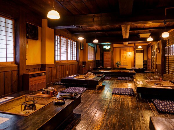 山の宿 新明館［熊本／黒川温泉］食事処。