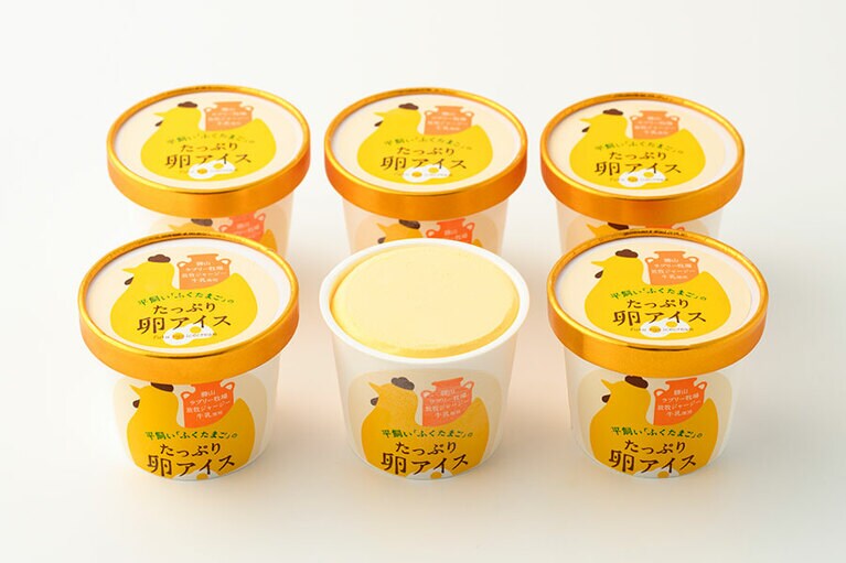 テトテヲ「平飼いふくたまごの卵アイス」2,180円(6個入り)／福井県