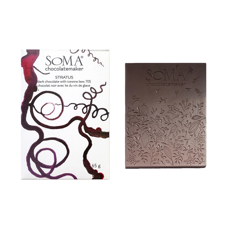 SOMA chocolatemaker／ストラタス　アイスワイン粕＆ダークチョコレート70％　3,240円