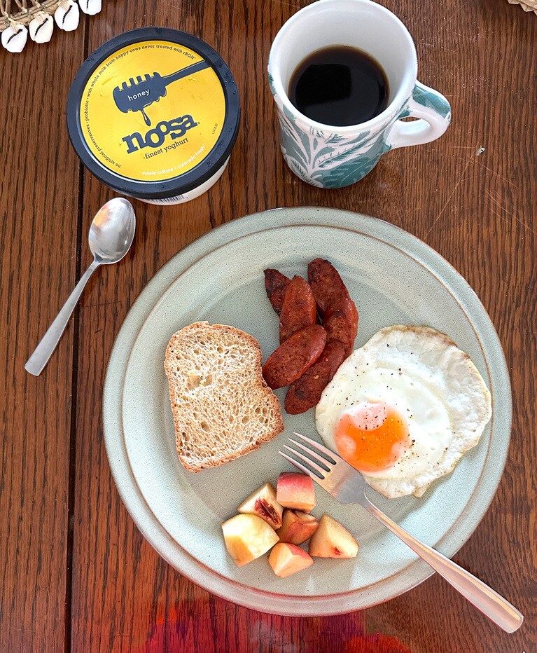 ある日の朝食。