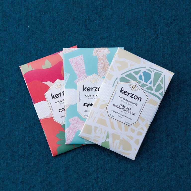 kerzonのフレグランスサシェ 各1,500円／ビオトープ インク