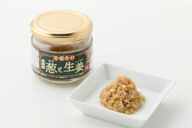 もへじ 万能たれ 国産葱＆生姜 369円(90g)。