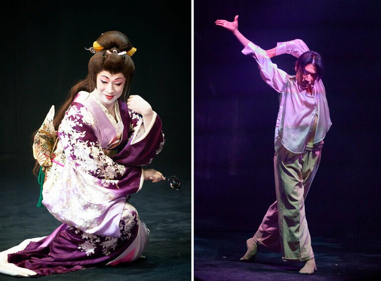 市川段之さんと穴井豪さん(前回公演より)。撮影：齋藤芳弘