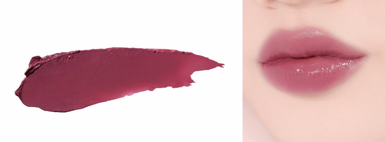 06 PLUCKY（プラッキー）は、花の色のような唇を作る美しいグレイッシュモーブ。