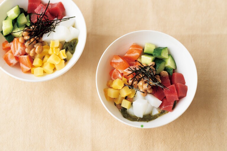 腸活五色納豆　君島十和子のおいしい美容「腸活レシピ」より。